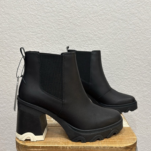 Sorel Brex Leather Chelsea Boots Size 10 - Picture 2 of 10